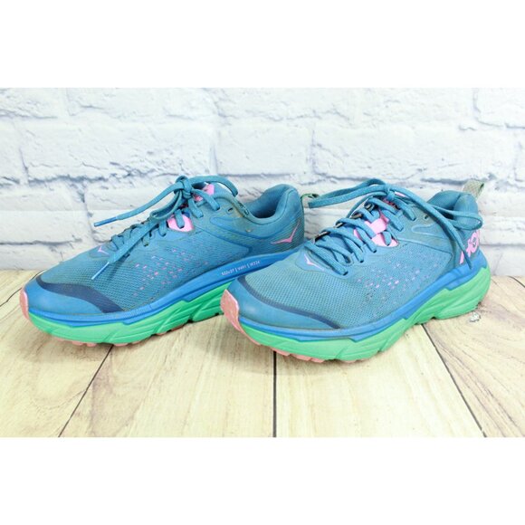 Hoka One One Blue Mesh Challenger ATR 6 Marathon Running Sneakers Women's Size 8 - Picture 2 of 9